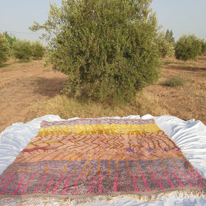MIBELADA (Ultra Fluffy Beni rug) | 10x8 Ft | 3x2,50 m | Moroccan Beni Mrirt Rug | 100% wool handmade - OunizZ