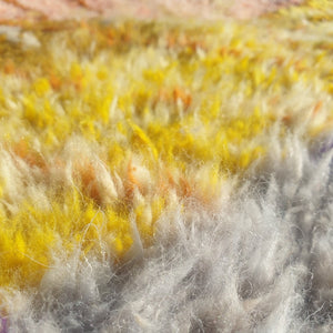 MIBELADA (Ultra Fluffy Beni rug) | 10x8'3 Ft | 3x2,5 m | Moroccan Beni Mrirt Rug | 100% wool handmade - OunizZ