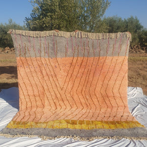 MIBELADA (Ultra Fluffy Beni rug) | 10x8'3 Ft | 3x2,5 m | Moroccan Beni Mrirt Rug | 100% wool handmade - OunizZ