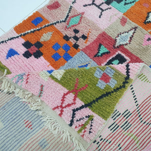 MIDOER | 8'5x4'8 Ft | 2,60x1,45 m | Moroccan Colorful Rug | 100% wool handmade - OunizZ