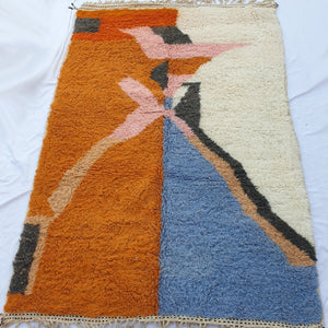 MIGNA | 11x7'4 Ft | 3,34x2,25 m | Moroccan Beni Ourain Rug | 100% wool handmade - OunizZ