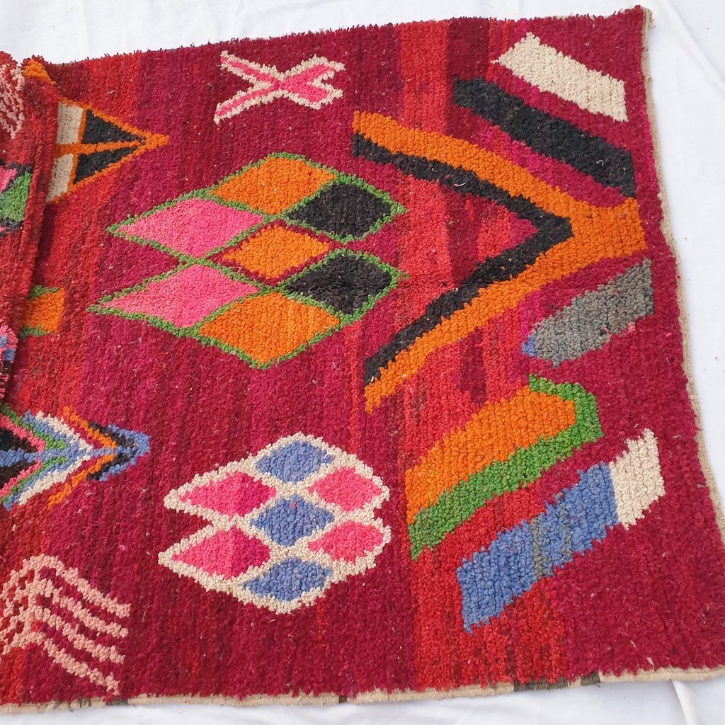 MIKKIN | 5x8'7 Ft | 2,65x1,6 m | Moroccan Colorful Rug | 100% wool handmade - OunizZ