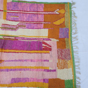 Mimuna - MOROCCAN RUG BOUJAD | Moroccan Berber Rug | Colorful Rug Moroccan Carpet | Authentic Handmade Berber Bedroom Rugs | 9'94x6'20 Ft | 303x189 cm - OunizZ