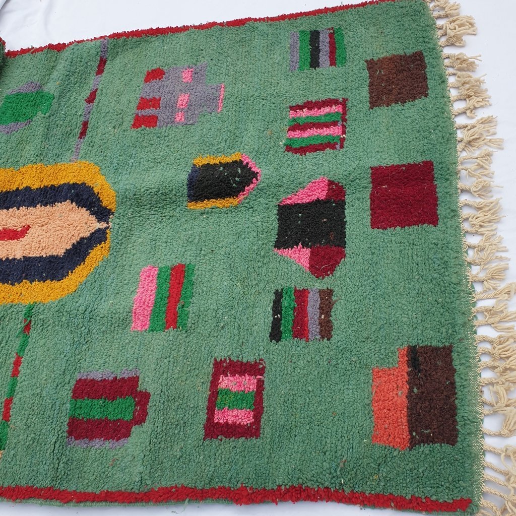 MIMUSH | 8'5x5 Ft | 2,5x1,5 m | Moroccan Colorful Rug | 100% wool handmade - OunizZ