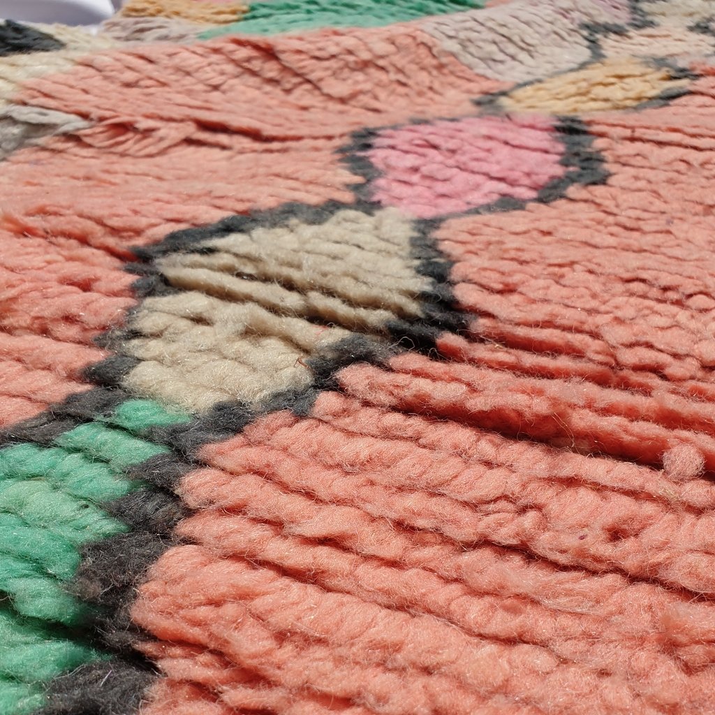 MININISSA | 8'8x5'5 Ft | 2,70x1,67 m | Moroccan Colorful Rug | 100% wool handmade - OunizZ
