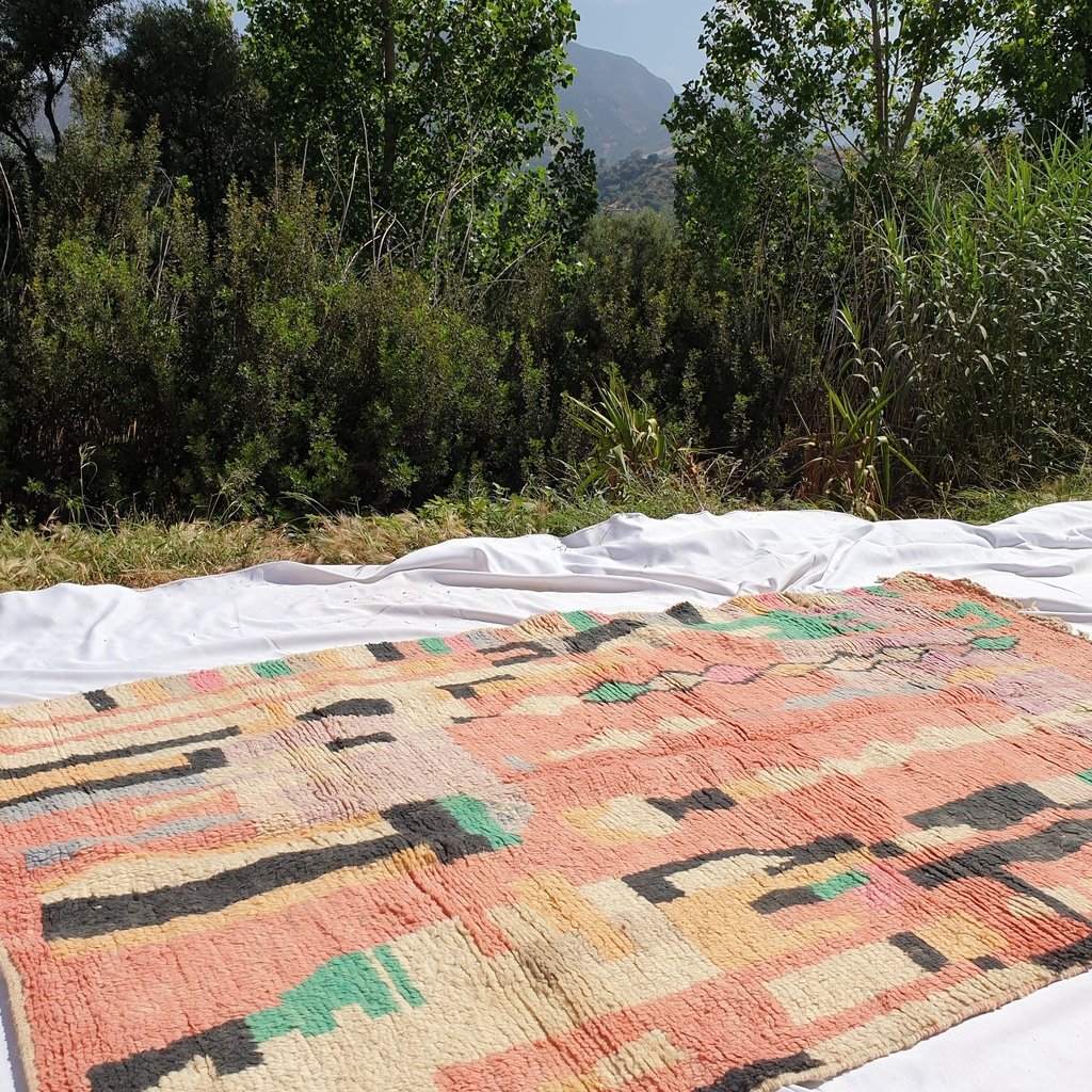 MININISSA | 8'8x5'5 Ft | 2,70x1,67 m | Moroccan Colorful Rug | 100% wool handmade - OunizZ