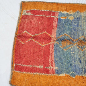 Minka - Moroccan Rug Boujaad | Colorful Authentic Berber Handmade Bedroom Rug | 7'51x5'05 Ft | 2,29x1,54 m - OunizZ