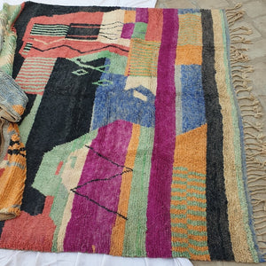 MIRAL | Boujaad Rug 12'7x10'5 Ft | 386x320 CM | 100% wool handmade in Morocco - OunizZ