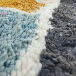 MKITA | 9'4x6'4 Ft | 285x195 cm | Moroccan Colorful Rug | 100% wool handmade - OunizZ