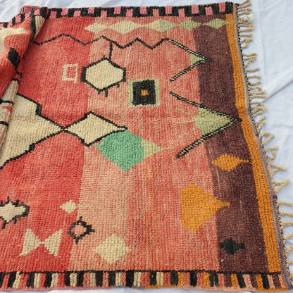 MLIKA | 9x5 Ft | 2,7x1,6 m | Moroccan Colorful Rug | 100% wool handmade - OunizZ