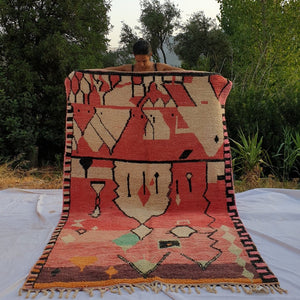 MLIKA | 9x5 Ft | 2,7x1,6 m | Moroccan Colorful Rug | 100% wool handmade - OunizZ