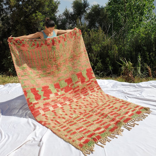 MNBTA | 8'5x5'5 Ft | 2,60x1,67 m | Moroccan Colorful Rug | 100% wool handmade - OunizZ