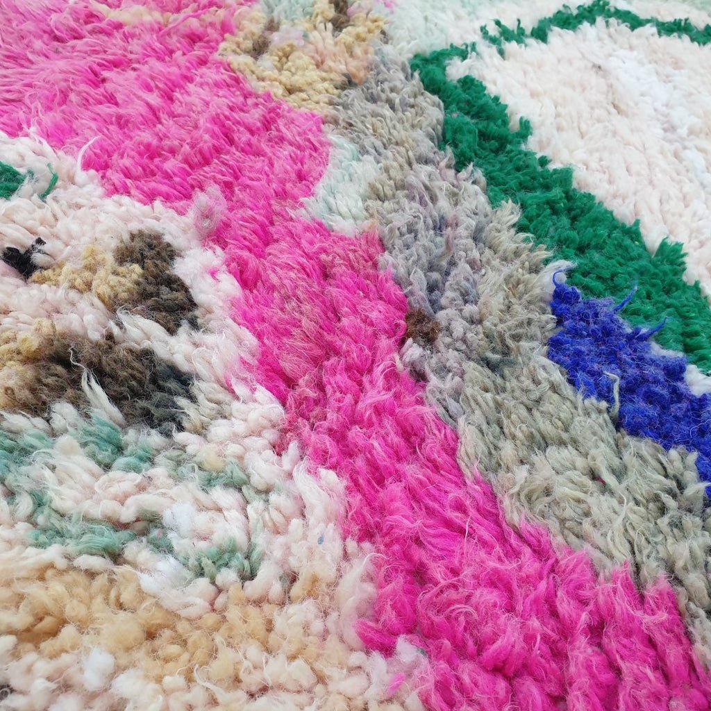 MOLTA | 8'3x5'7 Ft | 2,53x1,74 m | Moroccan Colorful Rug | 100% wool handmade - OunizZ