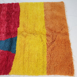 Moroccan Beni Ourain Rug | 8x5'4 Ft | 2,43x1,65 m | SAHARA | 100% wool handmade - OunizZ