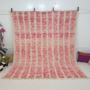 Moroccan Beni Ourain Rug | BAGHRIR | 10' x 8' Ft | 3x2,4 m | 100% wool handmade - OunizZ