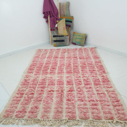 Moroccan Beni Ourain Rug | BAGHRIR | 9'5" x 6'5" Ft | 2,9x2 m | 100% wool handmade - OunizZ