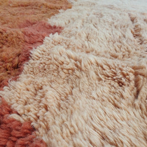 Moroccan Beni rug Ultra Soft & Thick | 9'4x6'6 Ft | 2,88x2,02 m | LAVME | Moroccan Colorful Beni Mrirt Rug | 100% wool handmade - OunizZ