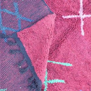 MOROCCAN BOUJAAD RUG | Moroccan Berber Rug | Colorful Rug Moroccan Carpet | Authentic Handmade Berber Bedroom Rug | 10'4x7 Ft | 308x213 cm - OunizZ