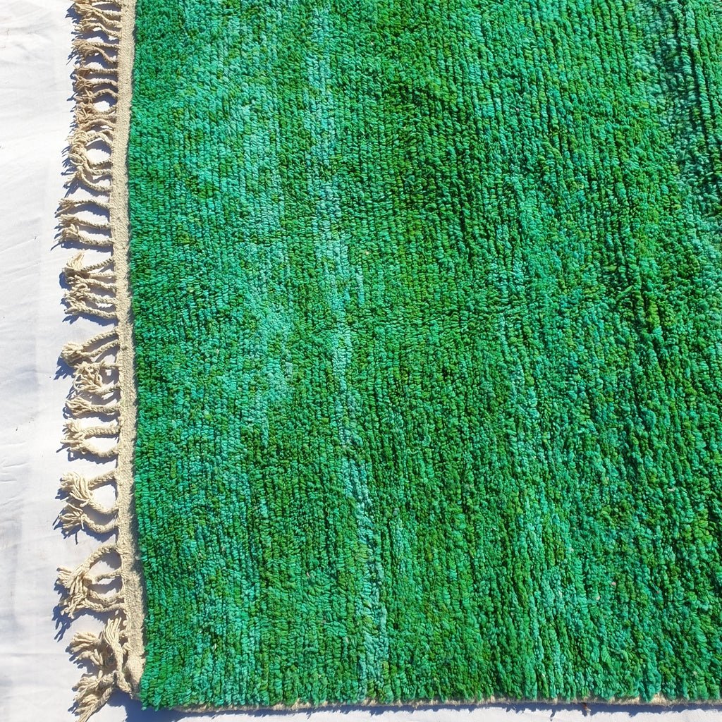 MOROCCAN BOUJAAD RUG | Moroccan Berber Rug | Colorful Rug Moroccan Carpet | Authentic Handmade Berber Bedroom Rug | 9'7x6'6 Ft | 3x2 m - OunizZ