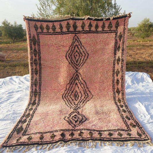 MOROCCAN BOUJAAD RUG | Moroccan Berber Rug | Colorful Rug Moroccan Carpet | Authentic Handmade Berber Bedroom Rugs | 10'3x6'9 Ft | 3,14x2,10 m - OunizZ