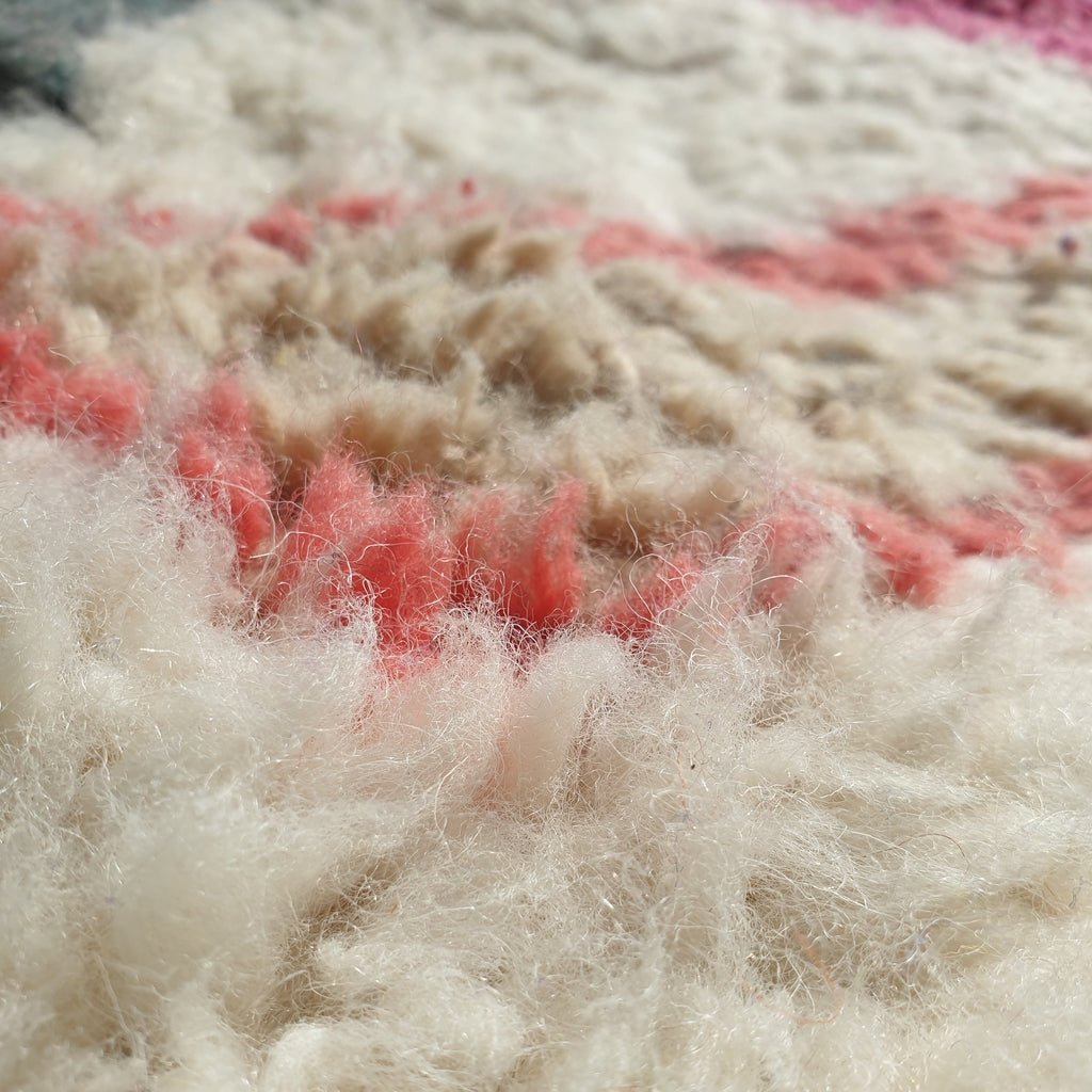 MOROCCAN BOUJAAD RUG | Moroccan Berber Rug | Colorful Rug Moroccan Carpet | Authentic Handmade Berber Bedroom Rugs | 11'7x6'6 Ft | 3,58x2,00 m - OunizZ