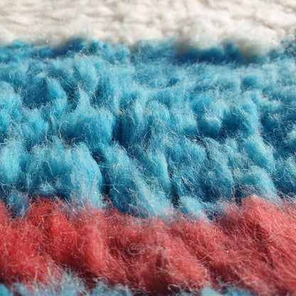 MOROCCAN BOUJAAD RUG | Moroccan Berber Rug | Colorful Rug Moroccan Carpet | Authentic Handmade Berber Bedroom Rugs | 11'7x6'6 Ft | 3,58x2,00 m - OunizZ