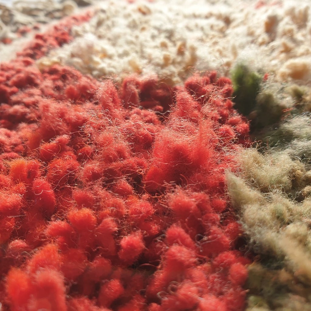 MOROCCAN BOUJAAD RUG | Moroccan Berber Rug | Colorful Rug Moroccan Carpet | Authentic Handmade Berber Bedroom Rugs | 8'3x5' Ft | 2,53x1,54 m - OunizZ