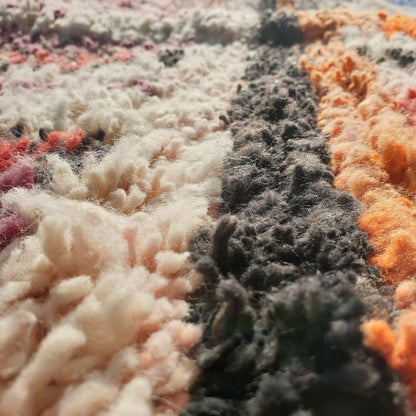 MOROCCAN BOUJAAD RUG | Moroccan Berber Rug | Colorful Rug Moroccan Carpet | Authentic Handmade Berber Bedroom Rugs | 8'3x5' Ft | 2,53x1,54 m - OunizZ