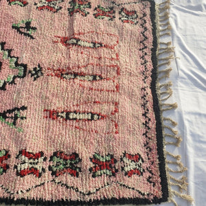 MOROCCAN BOUJAAD RUG | Moroccan Berber Rug | Colorful Rug Moroccan Carpet | Authentic Handmade Berber Bedroom Rugs | 8'4x5'3 Ft | 2,57x1,62 m - OunizZ
