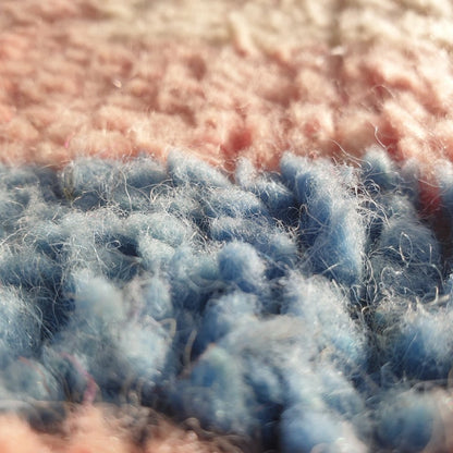 MOROCCAN BOUJAAD RUG | Moroccan Berber Rug | Colorful Rug Moroccan Carpet | Authentic Handmade Berber Bedroom Rugs | 8'5x4'9 Ft | 2,60x1,50 m - OunizZ