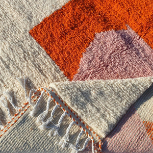 MOROCCAN BOUJAAD RUG | Moroccan Berber Rug | Colorful Rug Moroccan Carpet | Authentic Handmade Berber Bedroom Rugs | 9'1x6'7 Ft | 278x204 cm - OunizZ