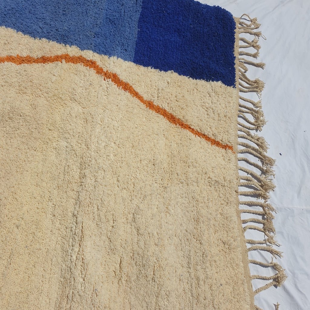 MOROCCAN BOUJAAD RUG | Moroccan Berber Rug | Colorful Rug Moroccan Carpet | Authentic Handmade Berber Bedroom Rugs | 9'7x6'7 Ft | 2,95x2,05 m - OunizZ