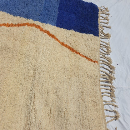 MOROCCAN BOUJAAD RUG | Moroccan Berber Rug | Colorful Rug Moroccan Carpet | Authentic Handmade Berber Bedroom Rugs | 9'7x6'7 Ft | 2,95x2,05 m - OunizZ