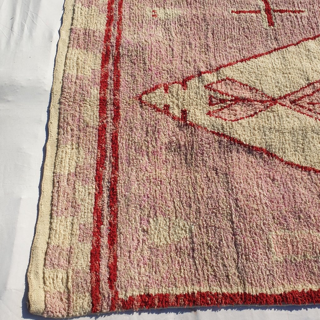 MOROCCAN BOUJAAD RUG | Moroccan Berber Rug | Colorful Rug Moroccan Carpet | Authentic Handmade Berber Bedroom Rugs | 9'8x6'6 Ft | 3x2 m - OunizZ