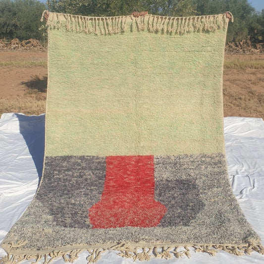 MOROCCAN BOUJAAD RUG | Moroccan Berber Rug | Colorful Rug Moroccan Carpet | Authentic Handmade Berber Living room Rug | 9'6x6'3 Ft | 2,94x1,92 m - OunizZ
