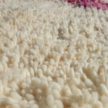 MOROCCAN BOUJAAD RUG | Moroccan Berber Rug | Orange & Pink Rug Moroccan Carpet | Authentic Handmade Berber Bedroom Rugs | 9'6x6'5 Ft | 2,94x1,98 m - OunizZ