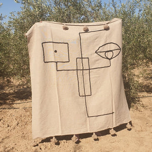 Moroccan Pom Pom Abstract Blankets - OunizZ