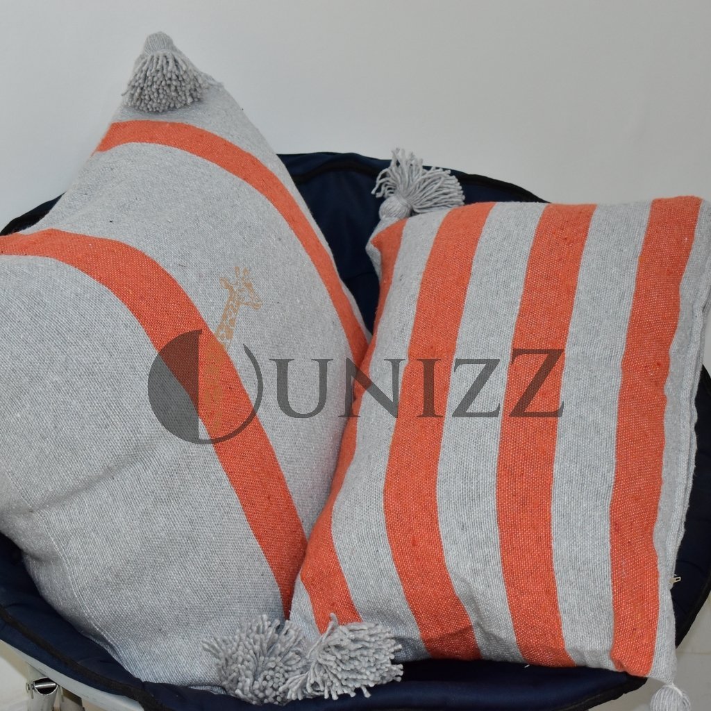 Moroccan Pom Pom Blankets + Cushions - OunizZ