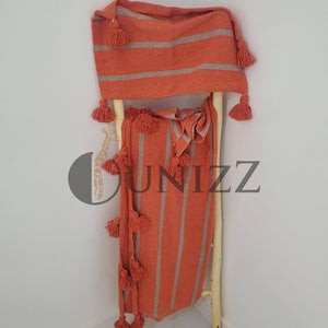 Moroccan Pom Pom Blankets + Cushions - OunizZ