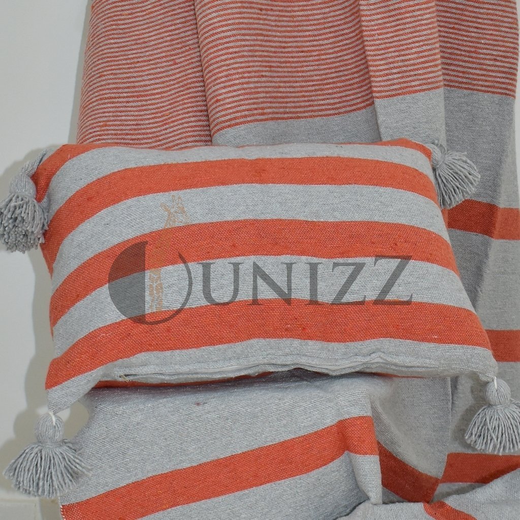 Moroccan Pom Pom Blankets + Cushions - OunizZ