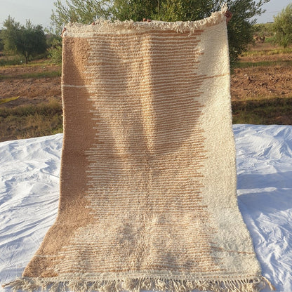 Moroccan Rug Beni Ourain | 8'8x5'5 Ft | 2,67x1,66 m | BAGY | 100% wool handmade - OunizZ