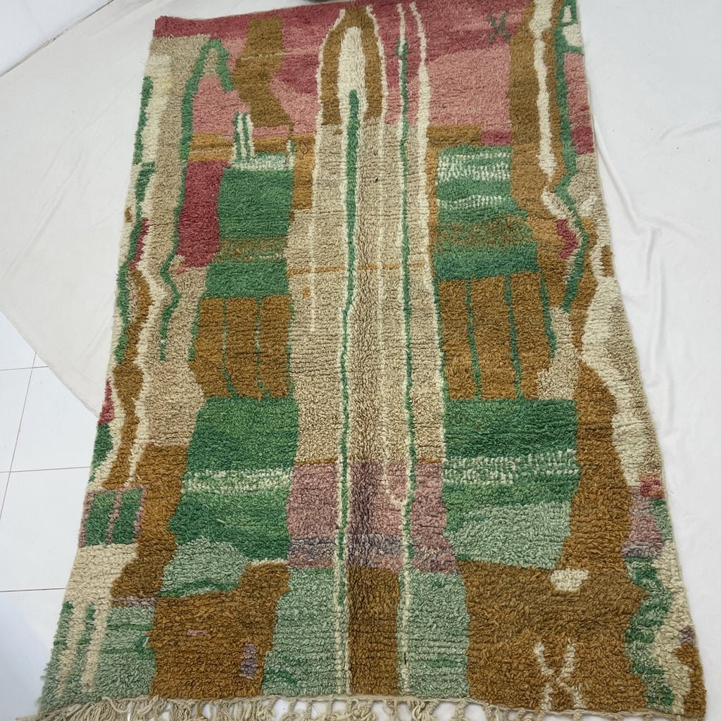 Moroccan Rug Boujaad | 9'6x6 Ft | 2,90x1,80 m | GHAID | 100% wool handmade - OunizZ