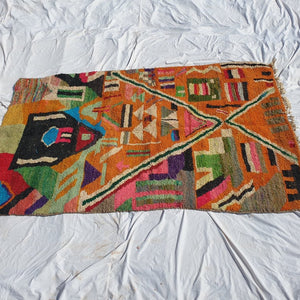 Moroccan Rug Boujaad Colorful Living room carpet | 9'2x6 Ft | 280x184 cm | ANAK | 100% wool handmade - OunizZ