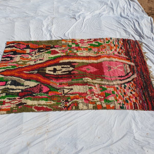 Moroccan Rug Boujaad Colorful Living room carpet | 9'x5'8 Ft | 275x176 cm | MACHT | 100% wool handmade - OunizZ