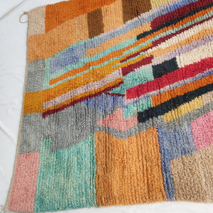 Moroccan Rug Boujaad Living room & Bedroom carpet | 9'3x6'4 Ft | 282x196 cm | HANATI | 100% wool handmade - OunizZ