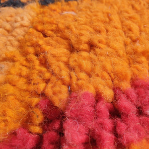Moroccan Rug Boujaad Orange Living room carpet | 9'8x6'6 Ft | 3x2 m | BAKCHA | 100% wool handmade - OunizZ