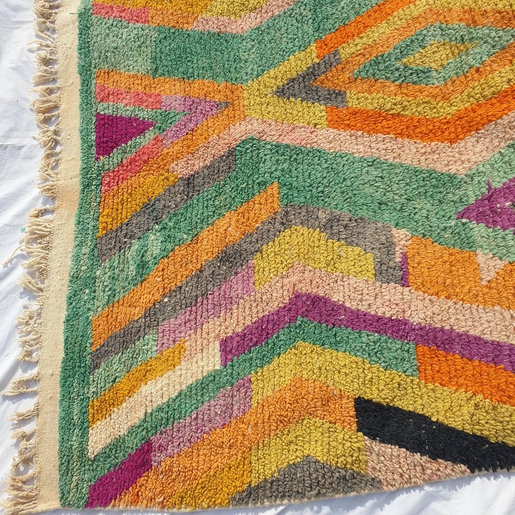 Moroccan Rug Colorful living room Boujaad | 10x8 Ft | 3x2,5 m | JAADA | 100% wool handmade - OunizZ