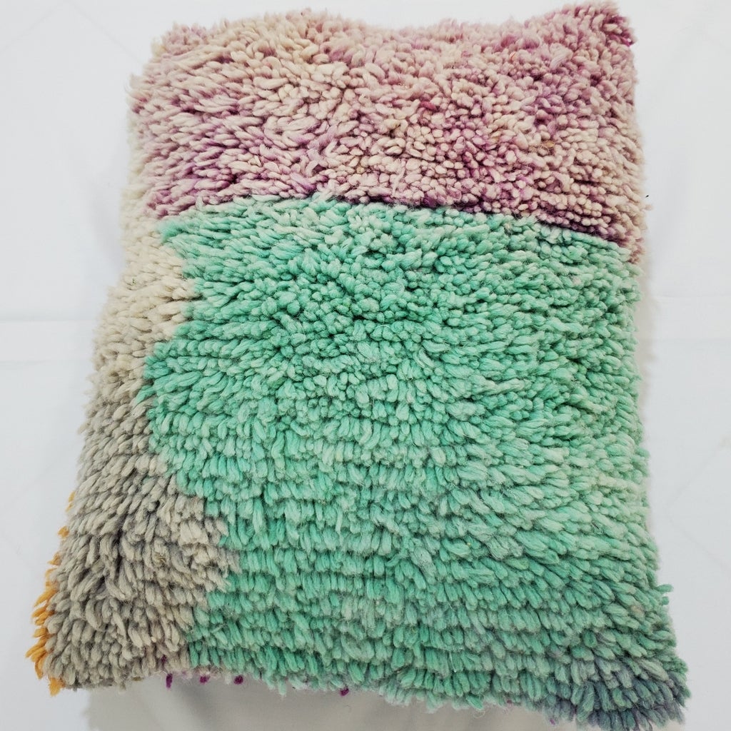 Moroccan Rug Cushion Covers - Moroccan Rug Pillow - Handmade Moroccan rug Pillow Cover - Wool cushion covers - Moroccan handmade pillow cover - OunizZ
