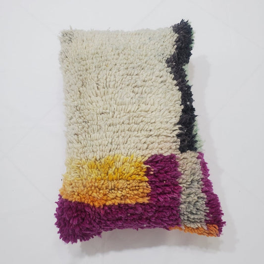 Moroccan Rug Cushion Covers - Moroccan Rug Pillow - Handmade Moroccan rug Pillow Cover - Wool cushion covers - Moroccan handmade pillow cover - OunizZ