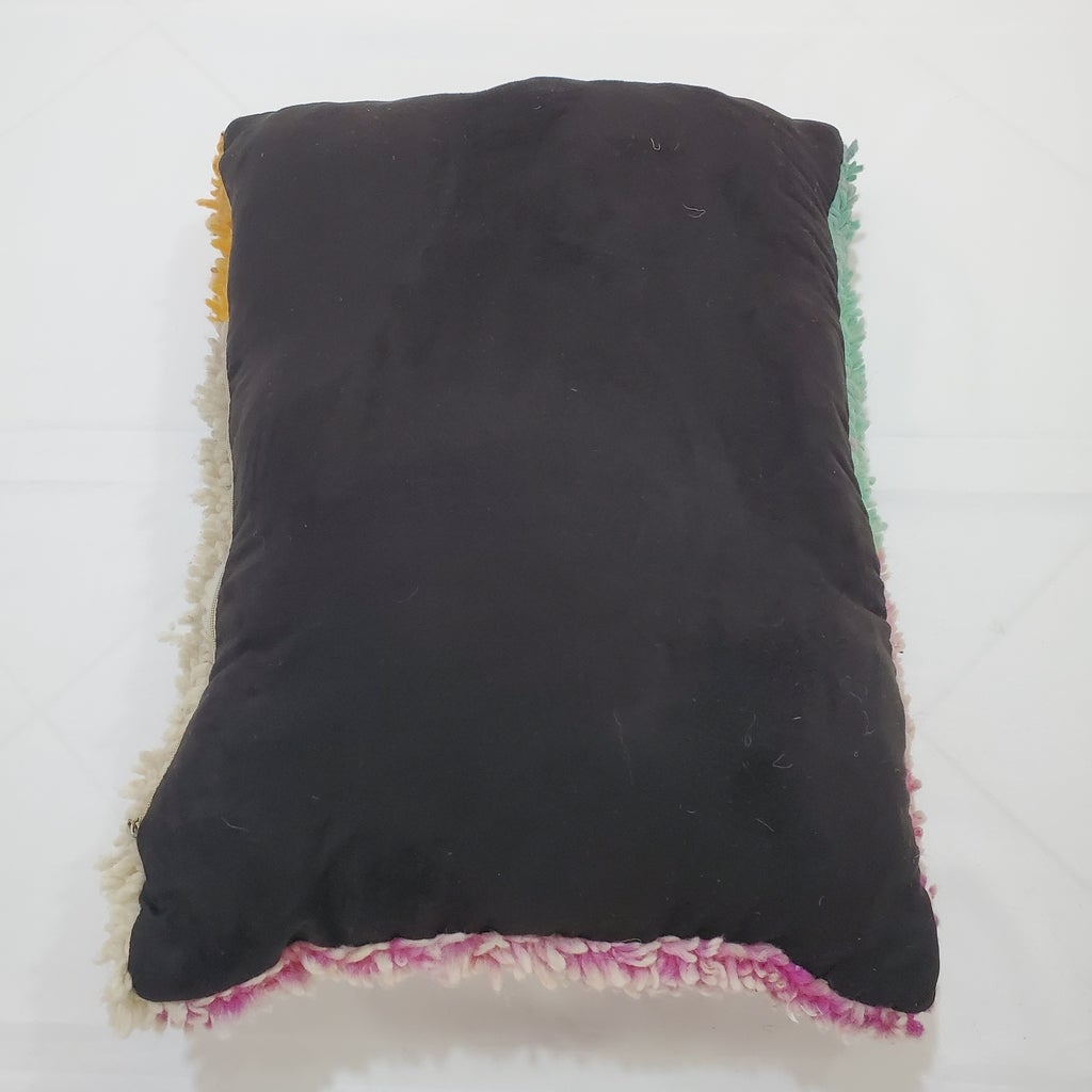 Moroccan Rug Cushion Covers - Moroccan Rug Pillow - Handmade Moroccan rug Pillow Cover - Wool cushion covers - Moroccan handmade pillow cover - OunizZ